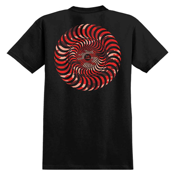 Spitfire Camo Classic T-Shirt Black/Red