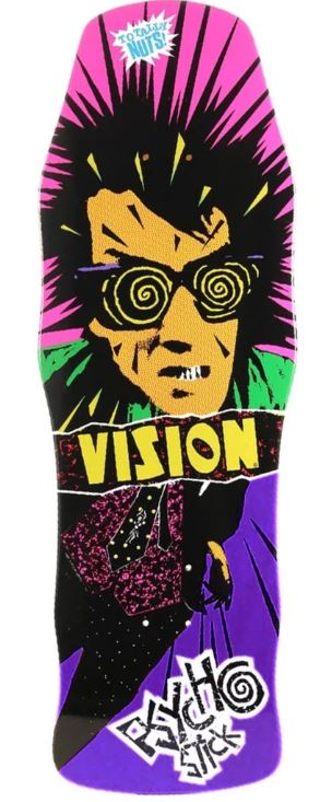 Vision Psycho Stick Re-issue Purple Skateboard Deck 10"