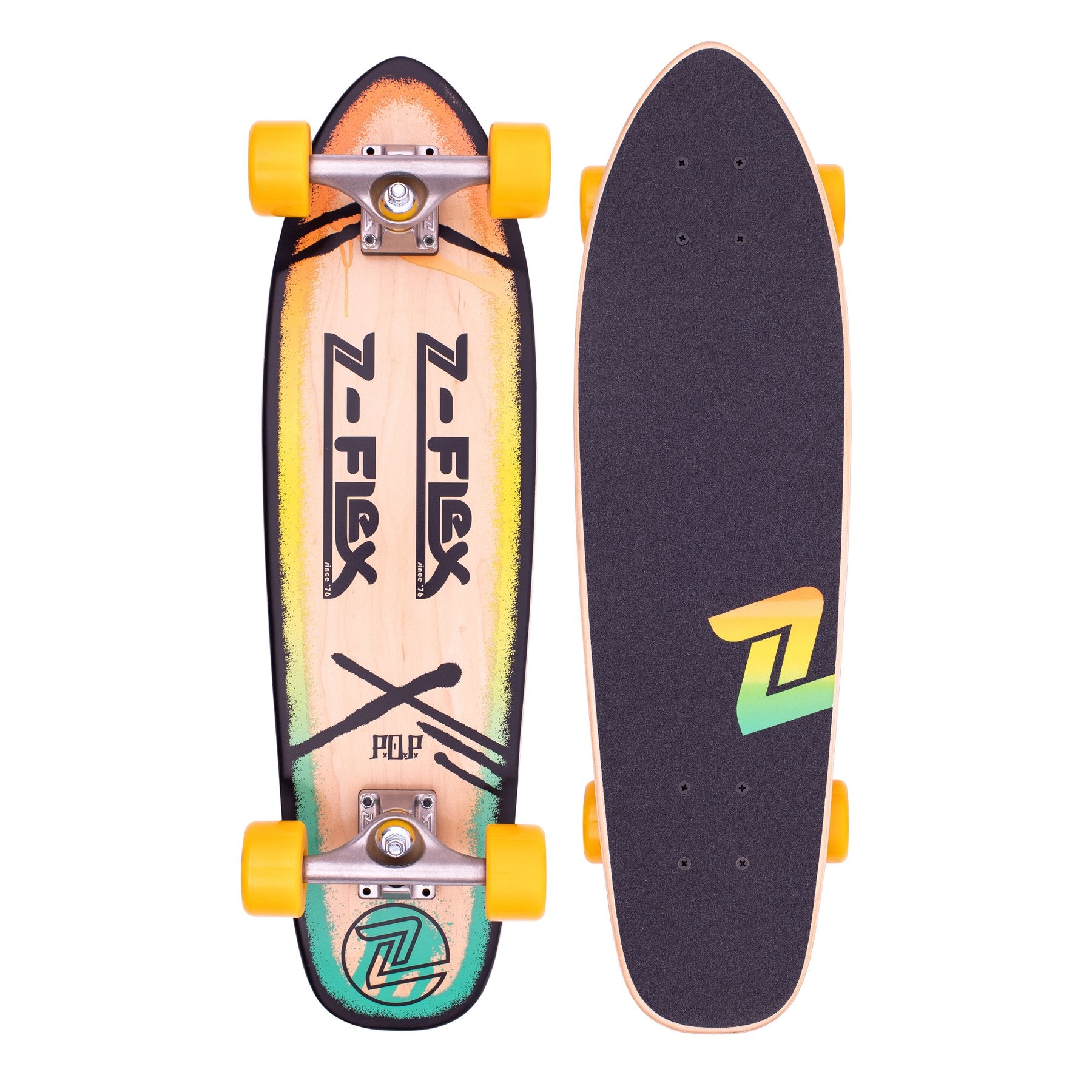 Z-Flex P.O.P Rasta Cruiser 29'' Purple Pink Yellow – Whiteroom Snow