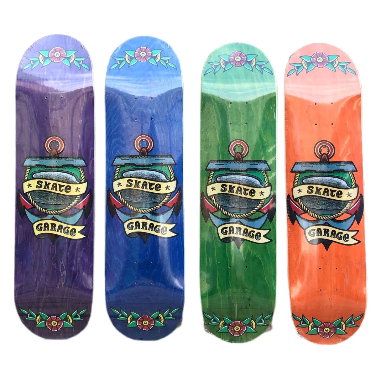 Skate Garage Tattoo Anchor Shop Decks