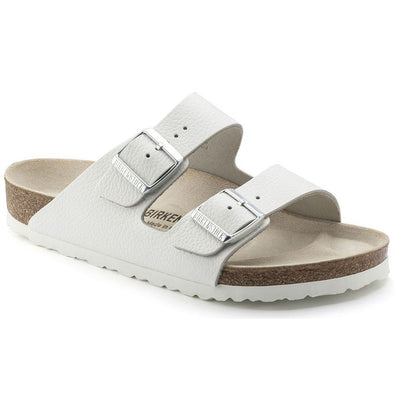Birkenstock Arizona White Leather Sandals