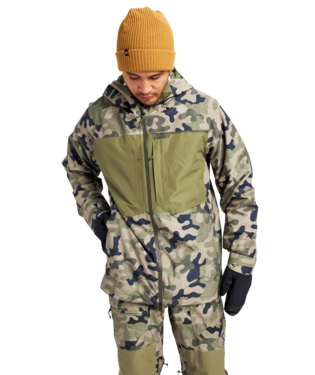 Burton GORE-TEX Pillowline Martini Olive / Terra Camo Jacket 2022