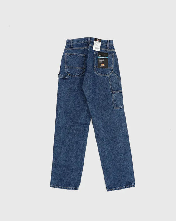 Dickies Relaxed Fit Carpenter Jeans Stone Washed Indigo