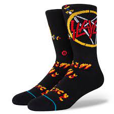 Stance Casual SLAVER No Mercy Crew Black Socks