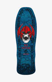 Powell Peralta Welinder Nordic Skull Skateboard Deck Blue 9.62"