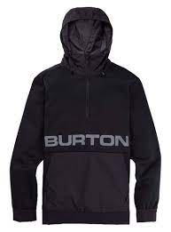 Burton Crown Weatherproof Peformance Fleece Pullover True Black 2022