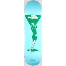 PASS~PORT Runneth Series Miss Martini Blue/Green Skateboard Deck 8.125