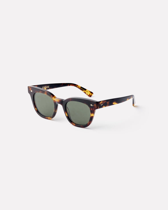 Epokhe Dylan Smoke Green Crystal Polished Sunglasses