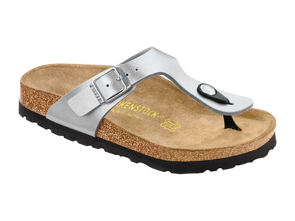 Birkenstock Gizeh Kids Silver Birko-Flor Sandals