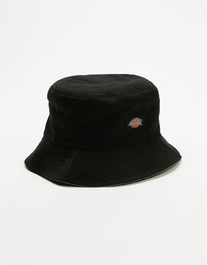 Dickies H.S. Stamford Reversible Bucket Hat Black/Khaki