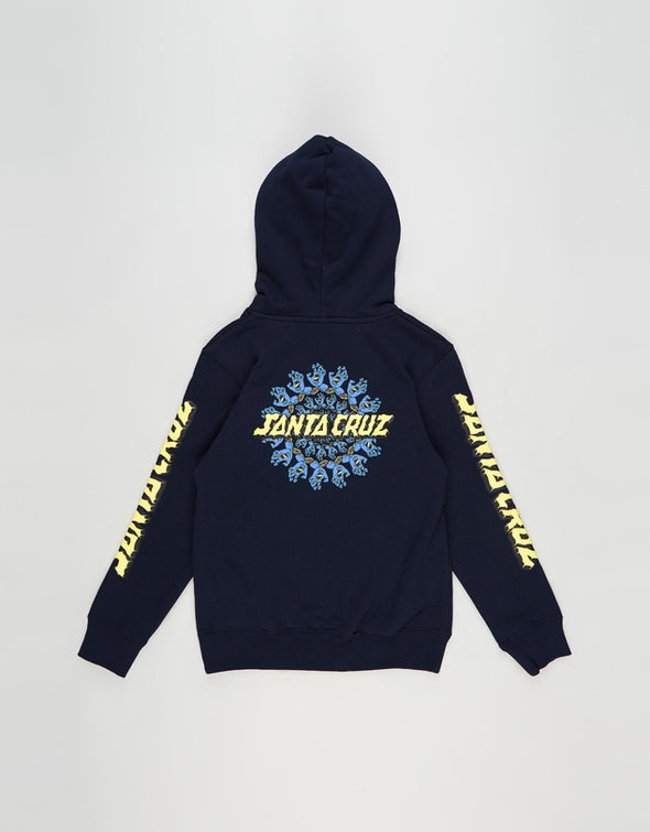 Santa Cruz Mandala Hand Pop Navy Youth Hood