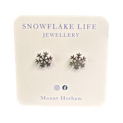 Snowflake Life Jewellery Silver Snowflake Stud