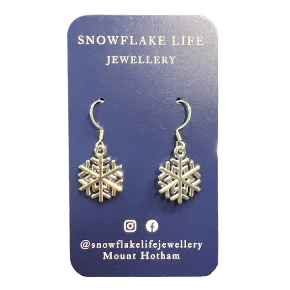 Snowflake Life Jewellery Silver Snowflake Large Earring
