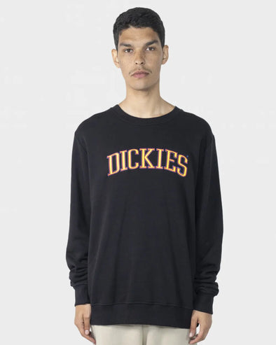 Dickies Collegiate Tri-Colour Crew Neck Sweater Black