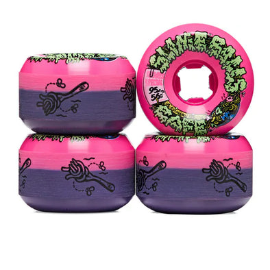 Santa Cruz Slime Balls Double Take Cafe Vomit Mini 56mm Skate Wheels Pink