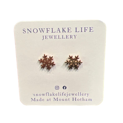 Snowflake Life Jewellery Bronze Snowflake Stud