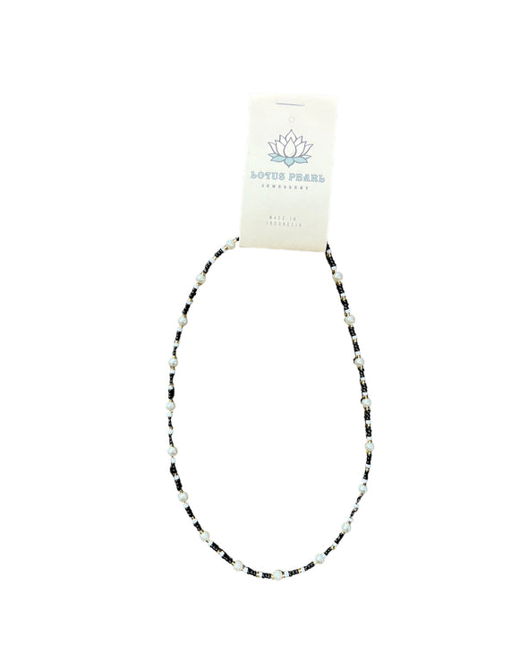 Lotus Pearl Trio necklace