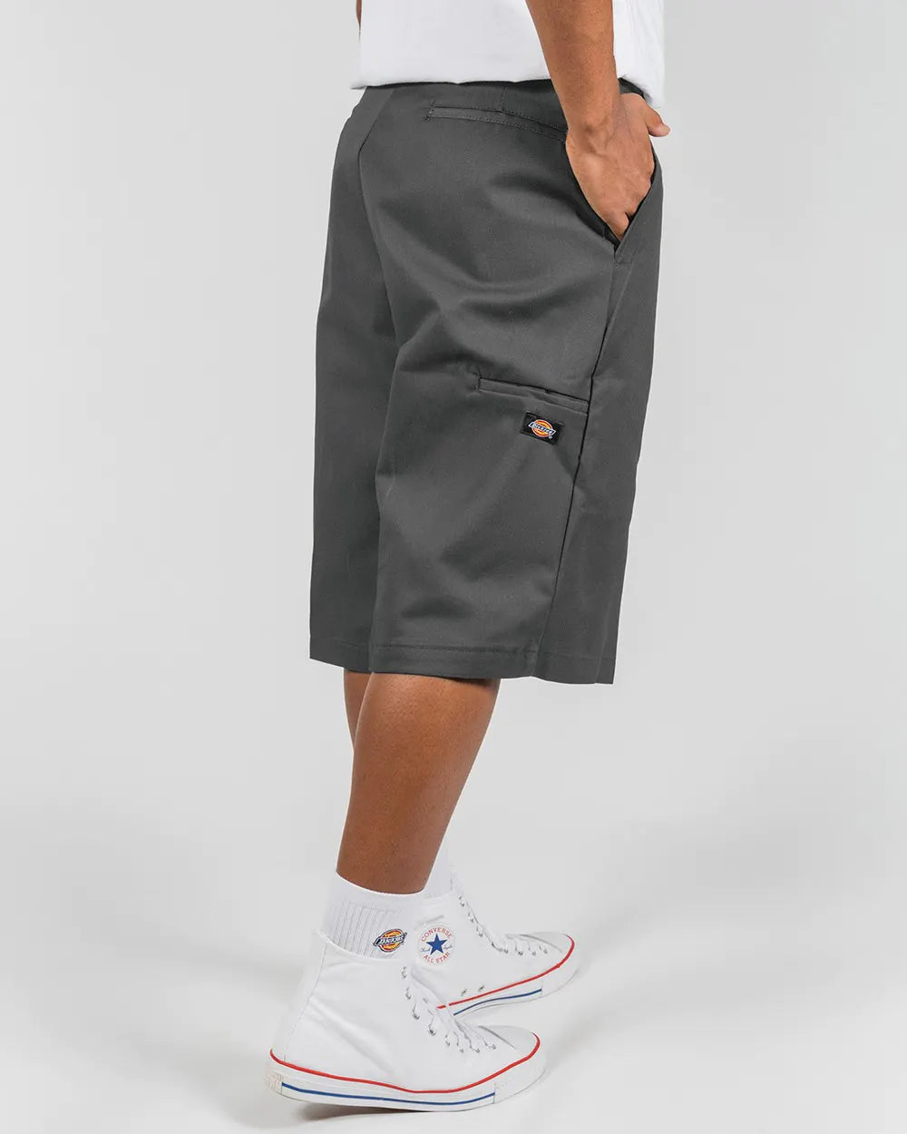 Dickies 42283 Loose Fit Charcoal Work Shorts Whiteroom Snow