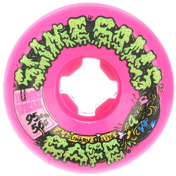 Santa Cruz Slime Balls Double Take Cafe Vomit Mini 56mm Skate Wheels Pink