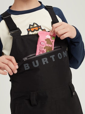 Burton Kids' Stark GORE-TEX 2L Bib Pants True Black 2024