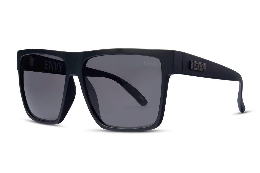 Liive Envy Polar Matt Black Sunglasses
