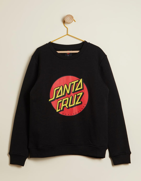 Santa Cruz Classic Dot Front Crew Neck Sweater Youth