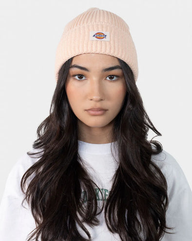 Dickies Classic Label Cuff Beanie Peach