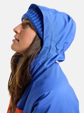 Burton Women’s Pillowline GORE-TEX 2L Anorak Jacket (Amparo Blue/Tetras Orange)