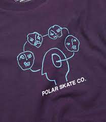 Polar Skate Co. Head Space Dark Violet tee