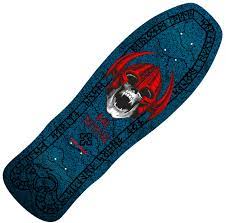 Powell Peralta Welinder Nordic Skull Skateboard Deck Blue 9.62"