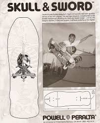 Powell Peralta OG Rodriguez Skull & Sword  10'' Concave Deck