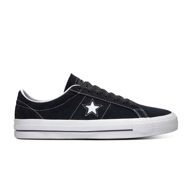 Converse Cons One Star Pro Premium Skate Shoe Black White