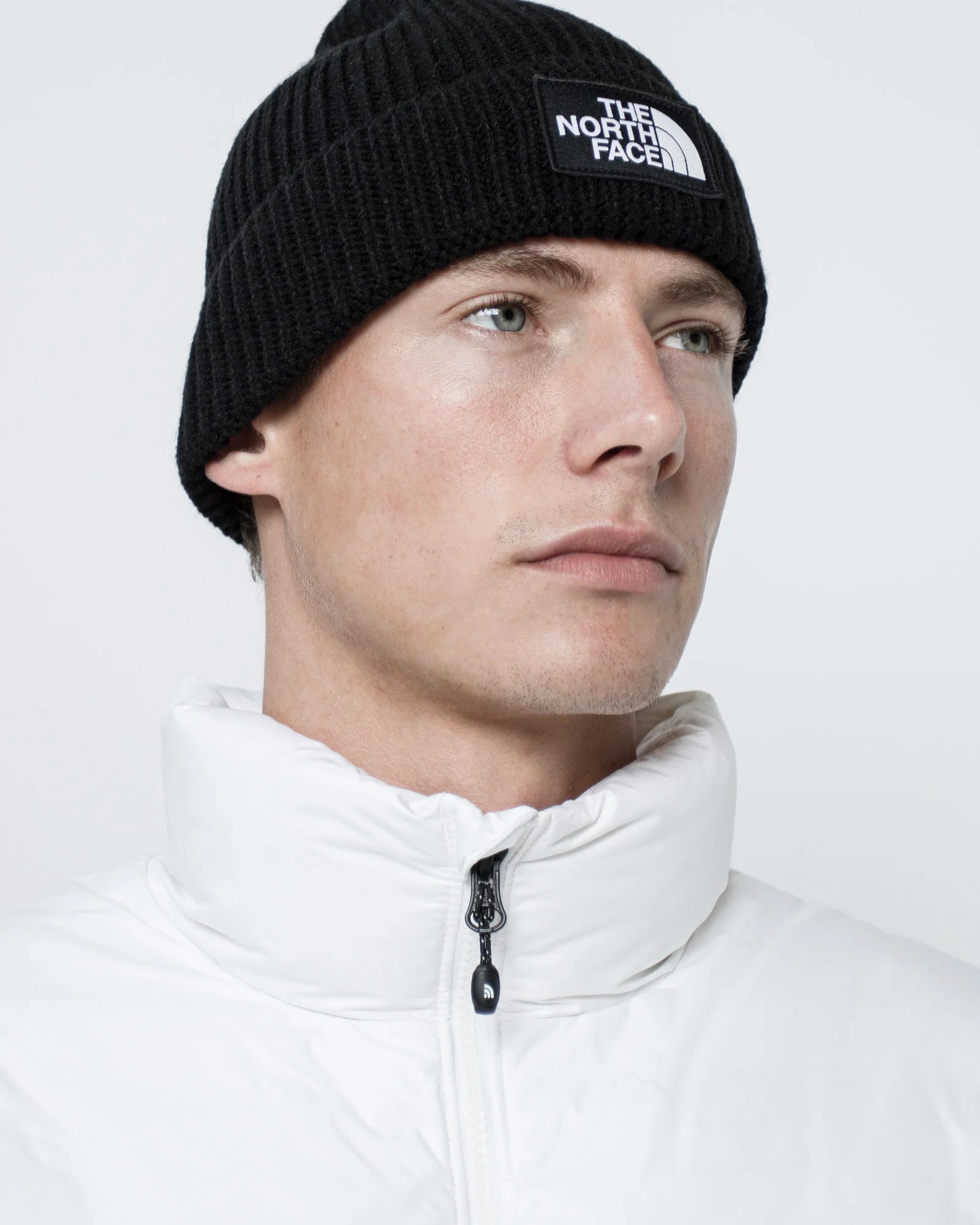The north face logo 2025 box cuffed beanie hat