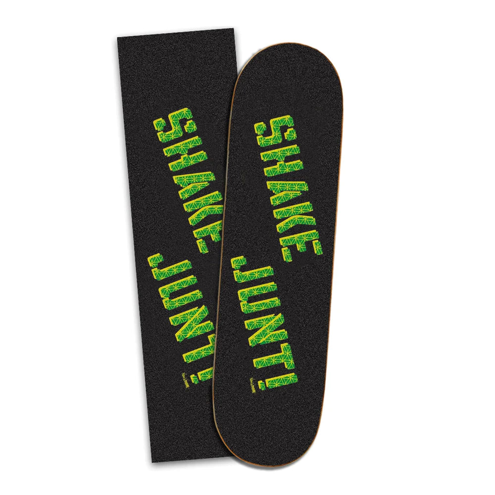 Shake Junt Grip Tape Green / Yellow Spellout Logo