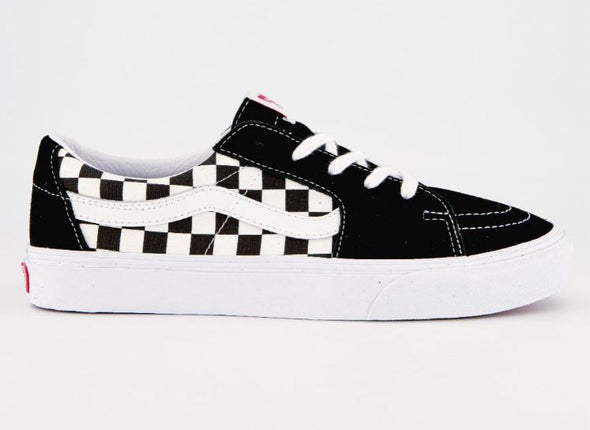 Vans Sk8-Low CLASSIC Black White Checkerboard Shoe