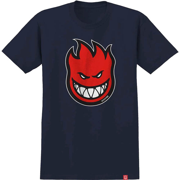 Spitfire Bighead Fill Youth Tee Navy/Red