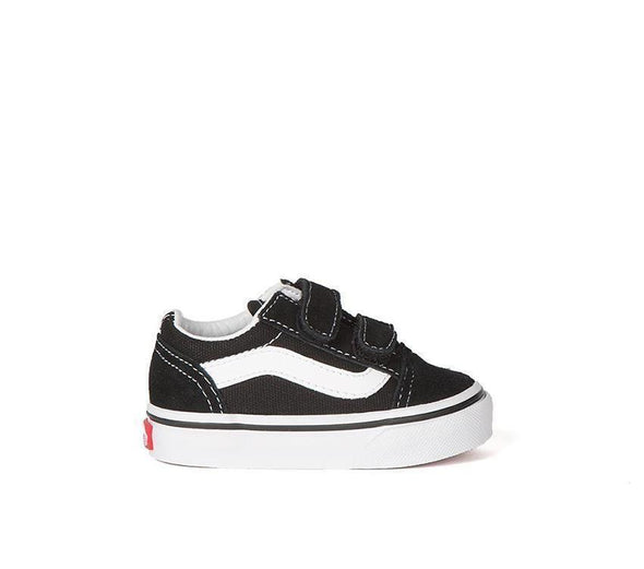 Vans Old Skool V Velcro Kids Black White